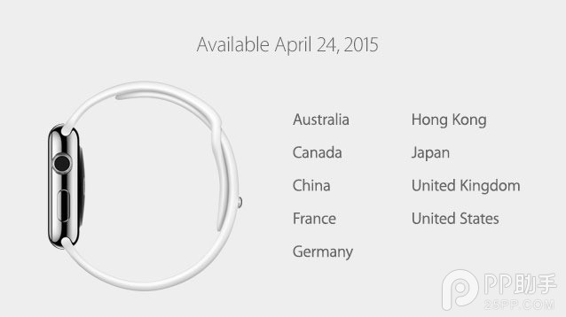 Apple Watch首发地区及发售预约时间公布