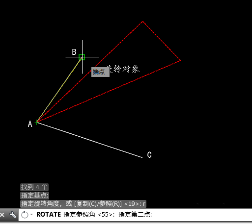 CAD图形怎么形旋转角度? cad指定角度旋转图形的教程
