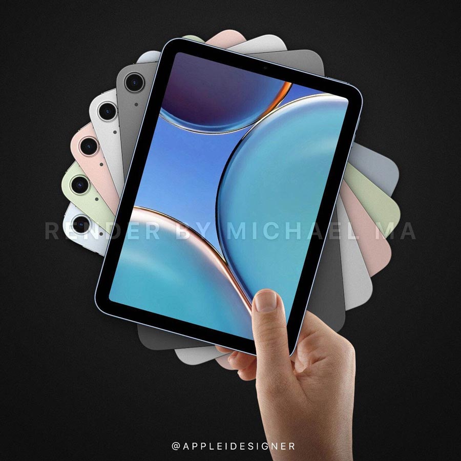 苹果 iPad mini 6最新渲染图曝光 类似于iPad Air4 售价不超4千