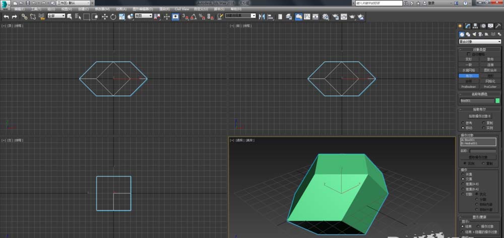 3dmax怎么绘制菱形十二面体模型?
