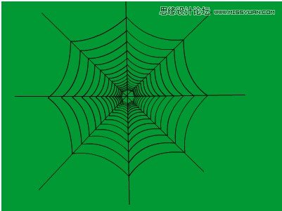 教你如何利用Flash绘制逼真的蜘蛛网动画效果图