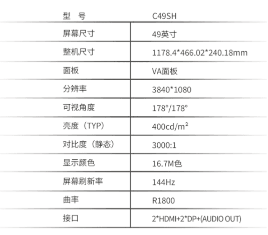 泰坦军团C49SH超宽电竞显示器值得买吗 泰坦军团C49SH显示器评测