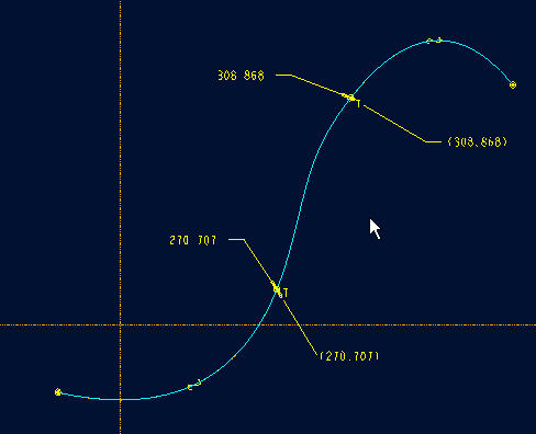 用Pro/E制作两条c2(曲率相连)的曲线