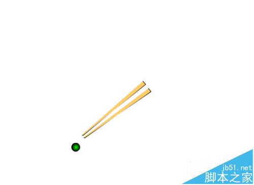 FLASH怎么制作一双筷子夹起小球的动画教程?