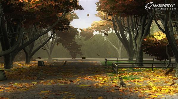 3DSMAX渲染美国秋天公园场景