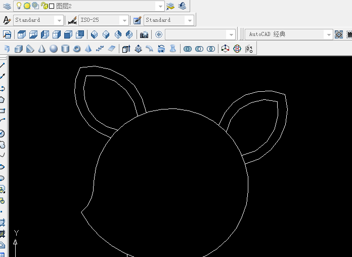 CAD怎么绘制一头简笔画梅花鹿?