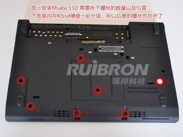 ThinkPad X230 安装MSATA SSD固态硬盘diy拆机教程