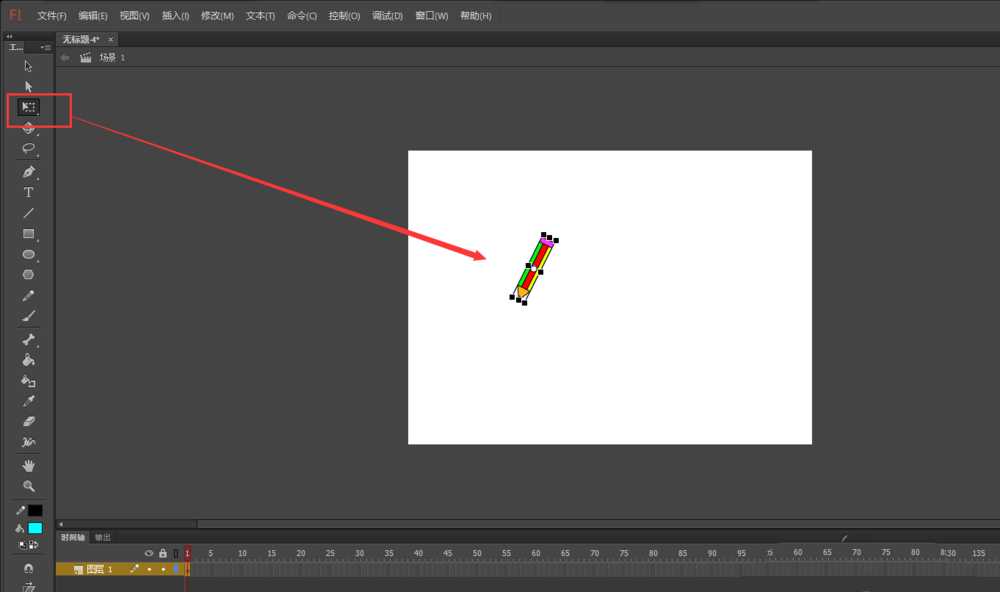flash铅笔怎么添加画线条的动画?