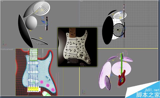3DSMAX制作超逼真的吉他方法和技巧介绍