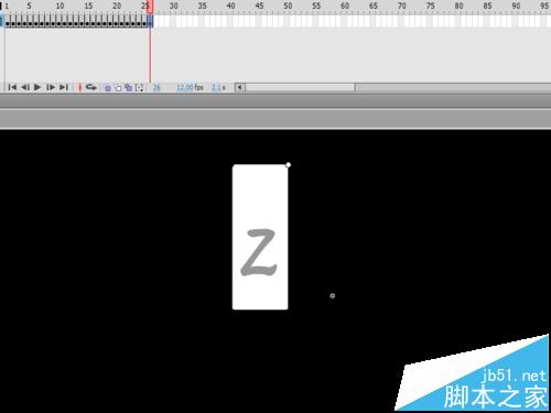 flash cs5中怎么制作流动的字母和数字的动画?