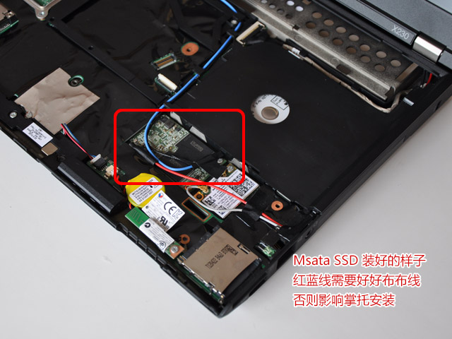 ThinkPad X230 安装MSATA SSD固态硬盘diy拆机教程