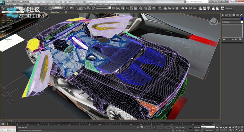 3dmax集合Vray制作标致时尚大气的汽车模型