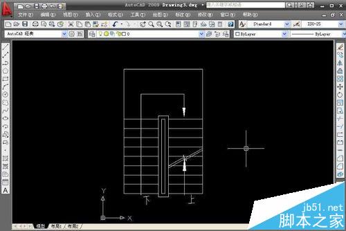 CAD怎么绘制室内楼梯的平面图?