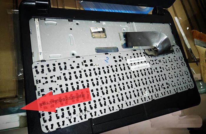 惠普15notebookpc笔记本怎么拆机更换键盘?