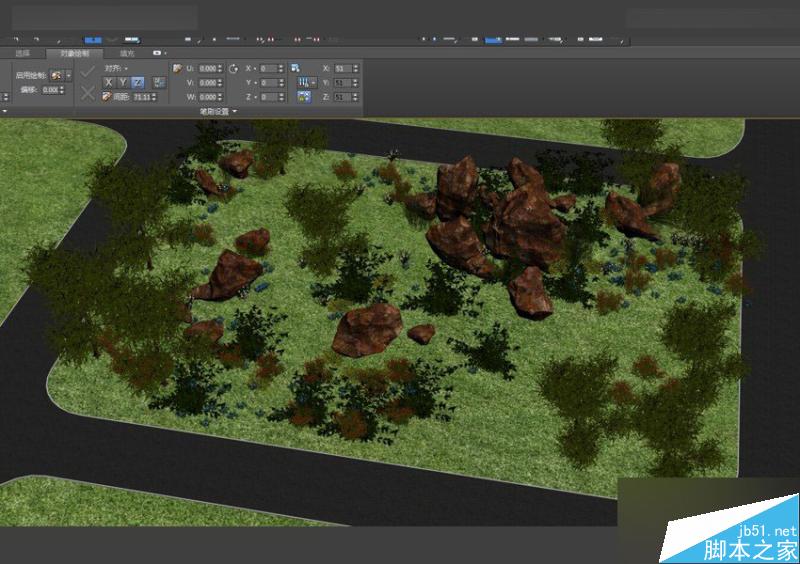 3DMAX用石墨工具制作逼真的景观地形方法