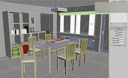 3DSMAX制作室内餐厅效果图