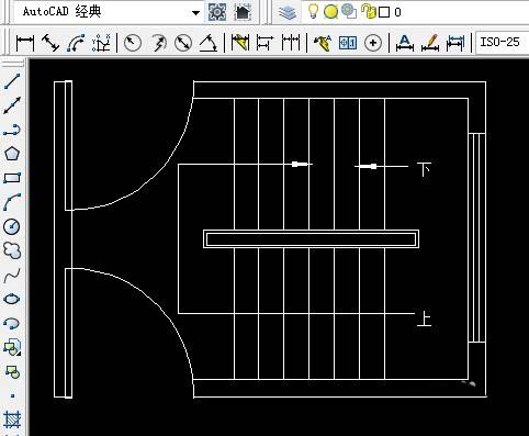 CAD怎么画楼梯区域平面图? 楼梯cad平面图的画法