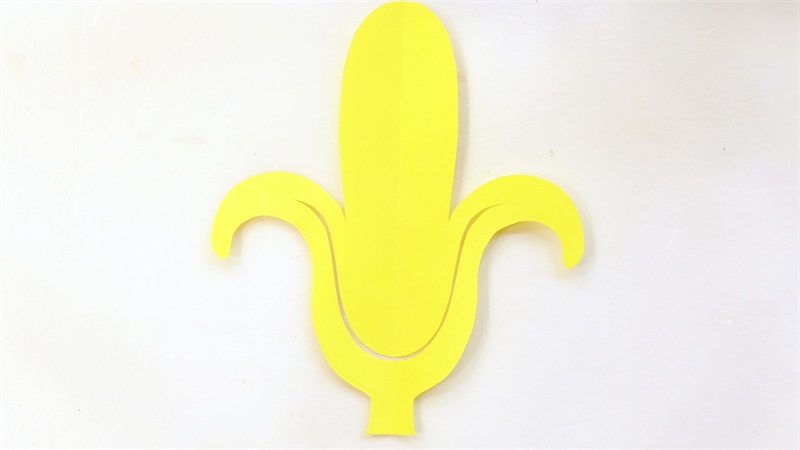香蕉剪纸怎么剪