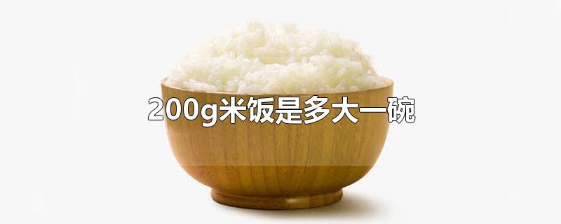 200g米饭是多大一碗