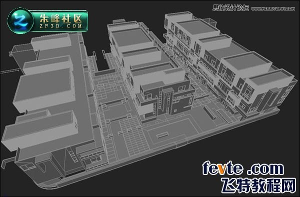 3DSMAX制作大气的小区室外效果图