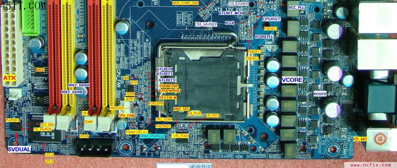 技嘉N680SLI-DQ6主板测试点实图