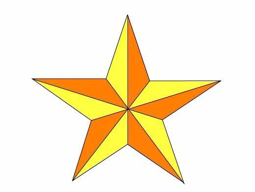 flash怎么画立体的五角星? flash画五角星的教程