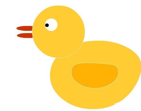 使用flash怎么绘制一只卡通游泳鸭子?