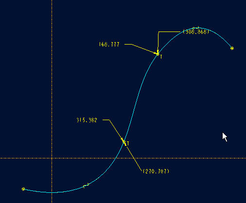 用Pro/E制作两条c2(曲率相连)的曲线
