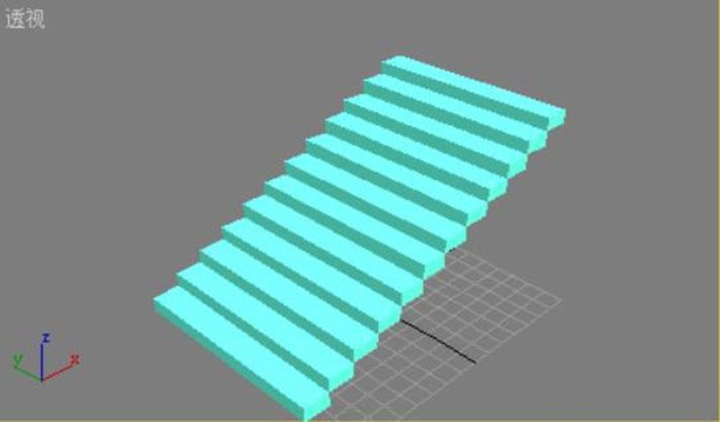 用3dmax阵列工具制作楼梯模型的图文教程