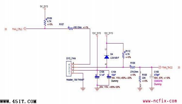 RS780G主板CPU风扇控制电路图