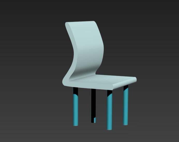 3dmax怎么弧形靠背的椅子模型? 3dmax椅子建模教程