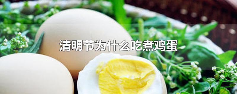清明节为什么吃煮鸡蛋