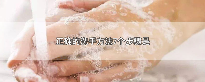 正确的洗手方法7个步骤是