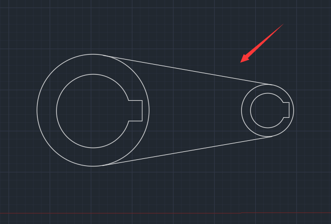CAD怎么绘制类似传送轮带的平面图?