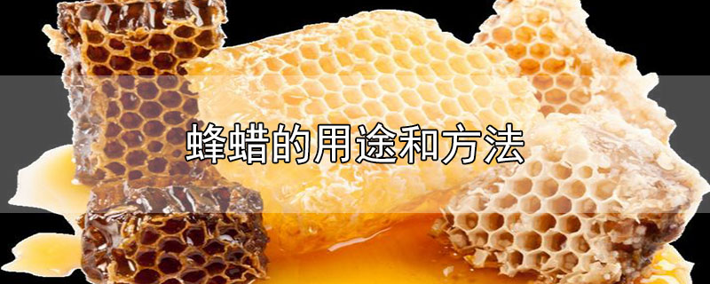 蜂蜡的用途和方法