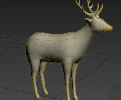 3dMax怎么制作网格麋鹿模型?