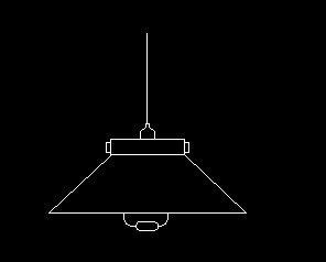 CAD怎么画一个吊灯的平面图?