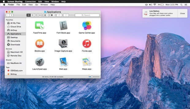Yosemite使用技巧  如何使用Yosemite mac信息功能共享电脑屏幕教程