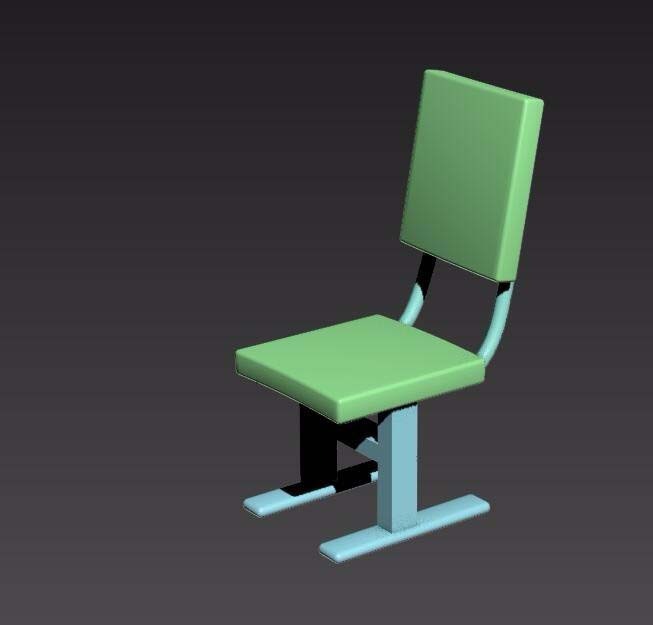 3dsmax怎么制作一把学生椅模型?