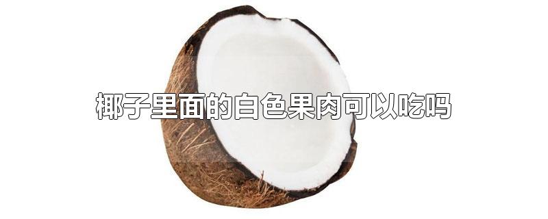 椰子里面的白色果肉可以吃吗