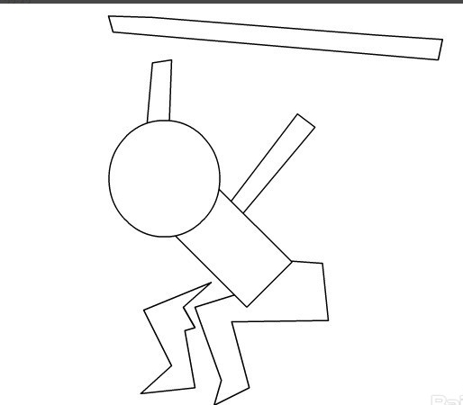 怎样用flash绘制绘制一个举重卡通运动员人物?