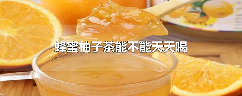 蜂蜜柚子茶能不能天天喝