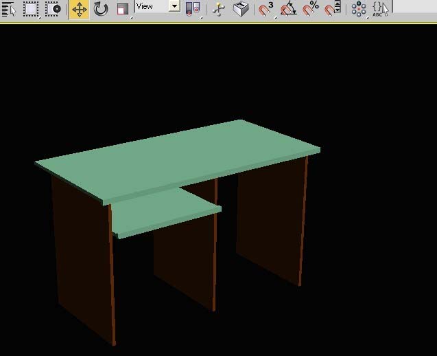 3dsmax9怎么设计一款简单的电脑桌椅?