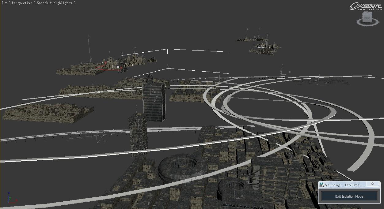 3DSMAX制作超酷的未来概念城市模型教程