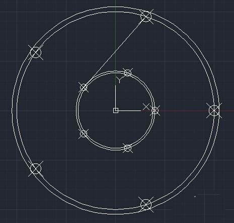 cad怎么绘制轮盘平面图?
