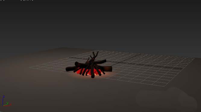 3DMax怎么制作篝火? 3DMax火焰的制作方法