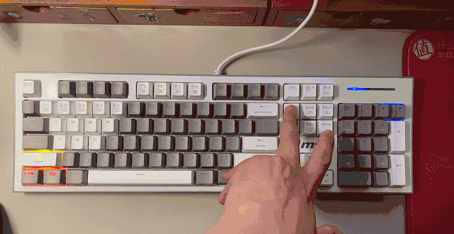 微星GK50Z PIXEL键盘怎么样?微星GK50Z PIXEL 60度灰青轴键盘开箱测评