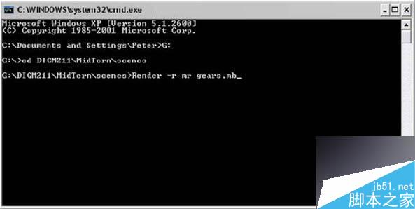 入门:用DOS命令进行MAYA渲染的方法介绍