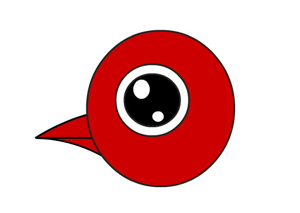 flash怎么画一只红色的小鸟? flash画小鸟的教程