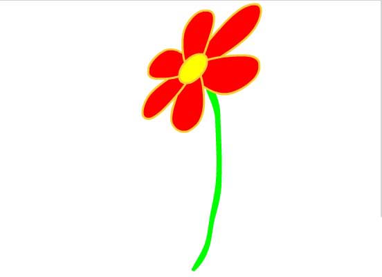 flash怎么手绘艳丽的花朵?